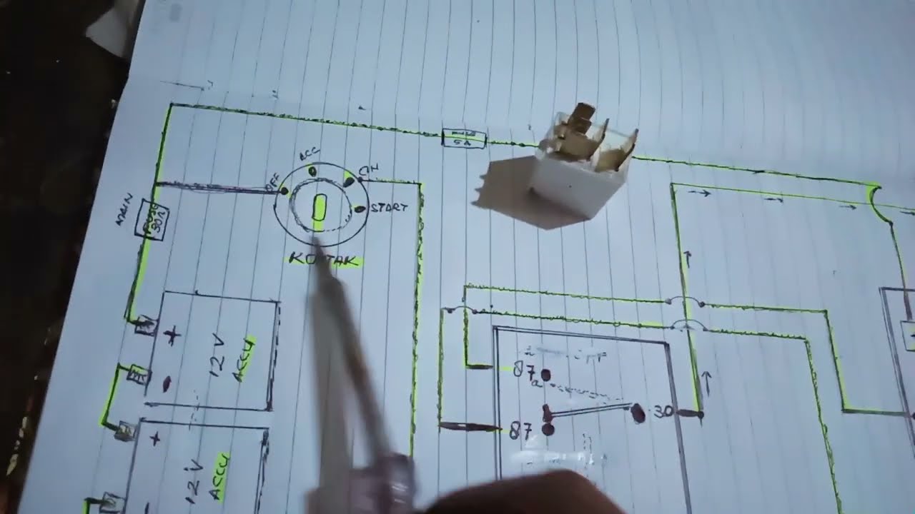 Skema Kelistrikan Fuel Cut(Engine Stop)