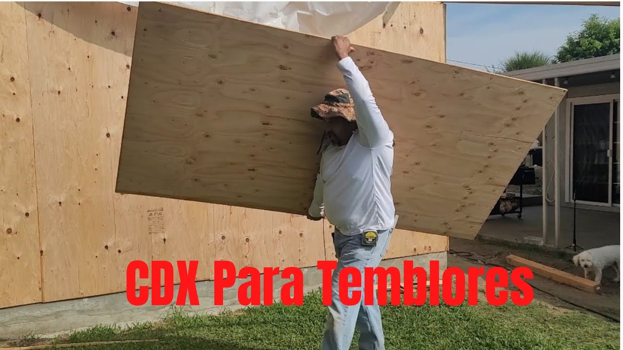 Como instalar CDX plywood en paderes exteriores |Garage Conversion