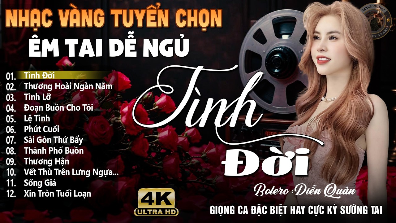 Tình Đời ➤ Lk Nhạc Vàng Xưa DIỄN QUÂN Cực Êm Tai | Ca Nhạc Trữ Tình Bolero Hay Nhất Hiện Nay