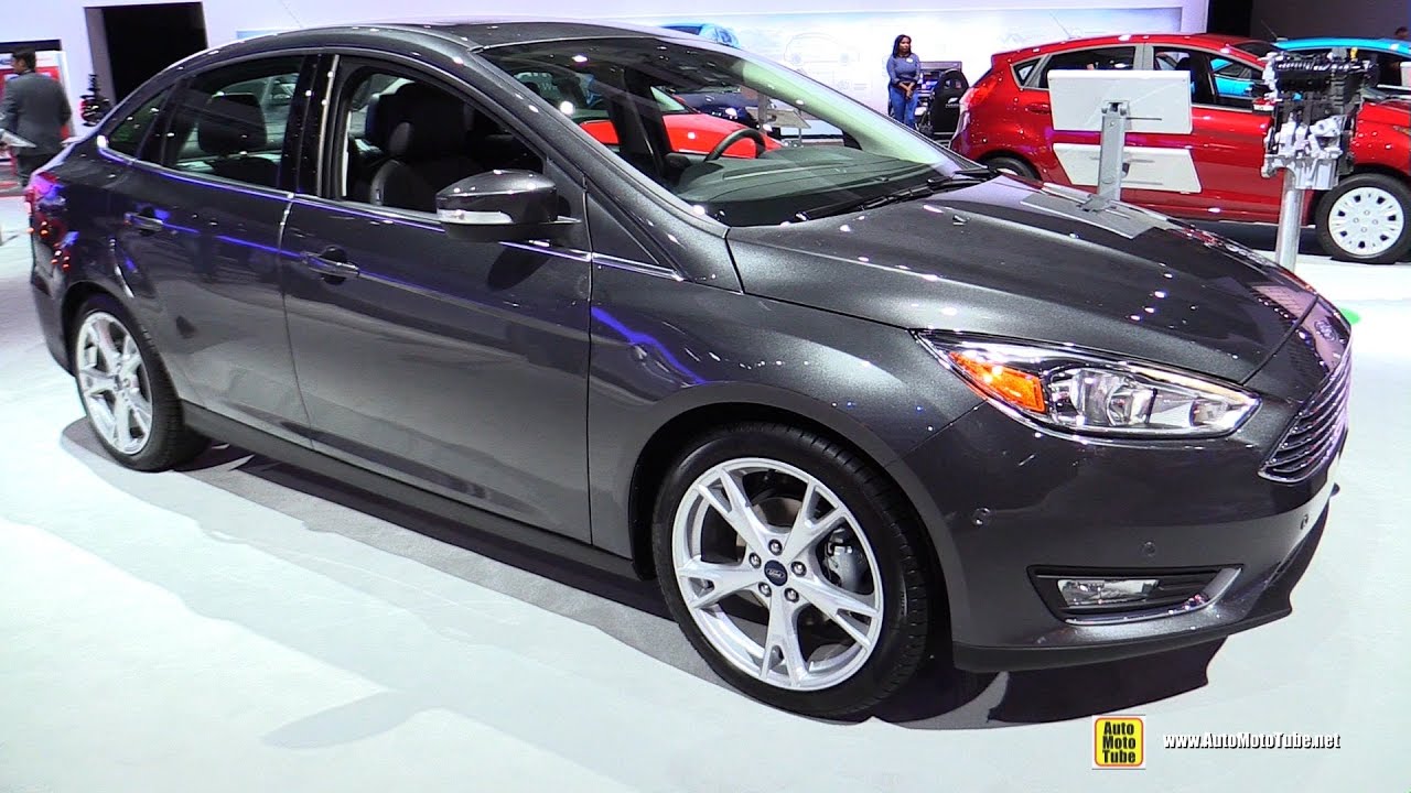 2017 Ford Focus Sedan Titanium - Exterior and Interior Walkaround - 2016 LA Auto Show