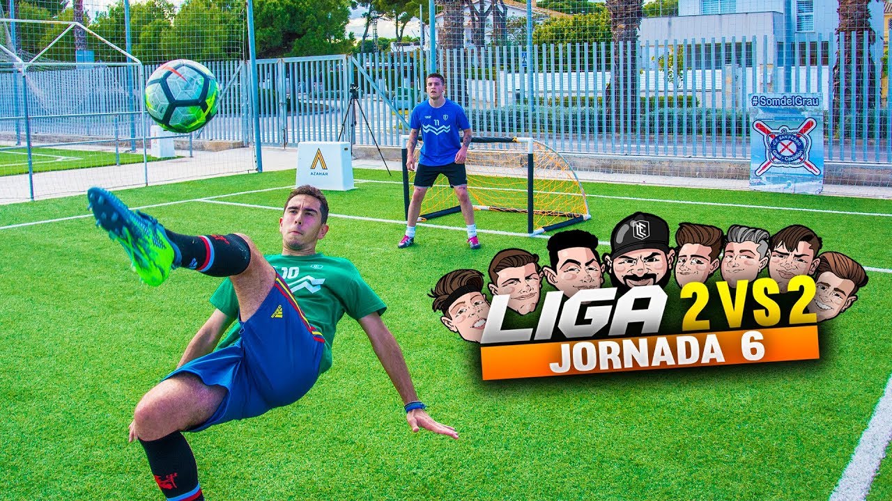 &iexcl;ROMPEMOS LA PORTERIA! LIGA 2vs2 | JORNADA 6 | Retos de F&uacute;tbol [Crazy Crew]