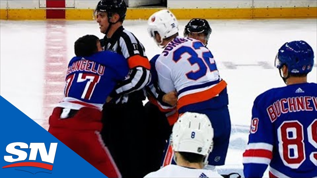 Tempers Flare Between Ross Johnston, Anthony DeAngelo After Brock Nelson Hit On Mika Zibanejad