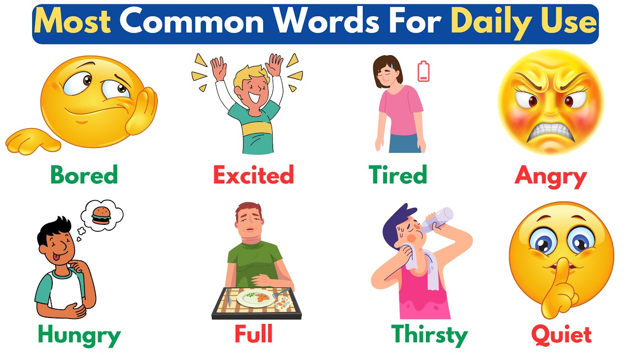 Most Common Words In English For Daily Use | Daily Use English Vocabulary