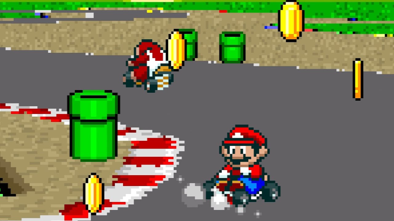 Super Mario Kart (USA) - SNES Snes9x - GAMEPLAY