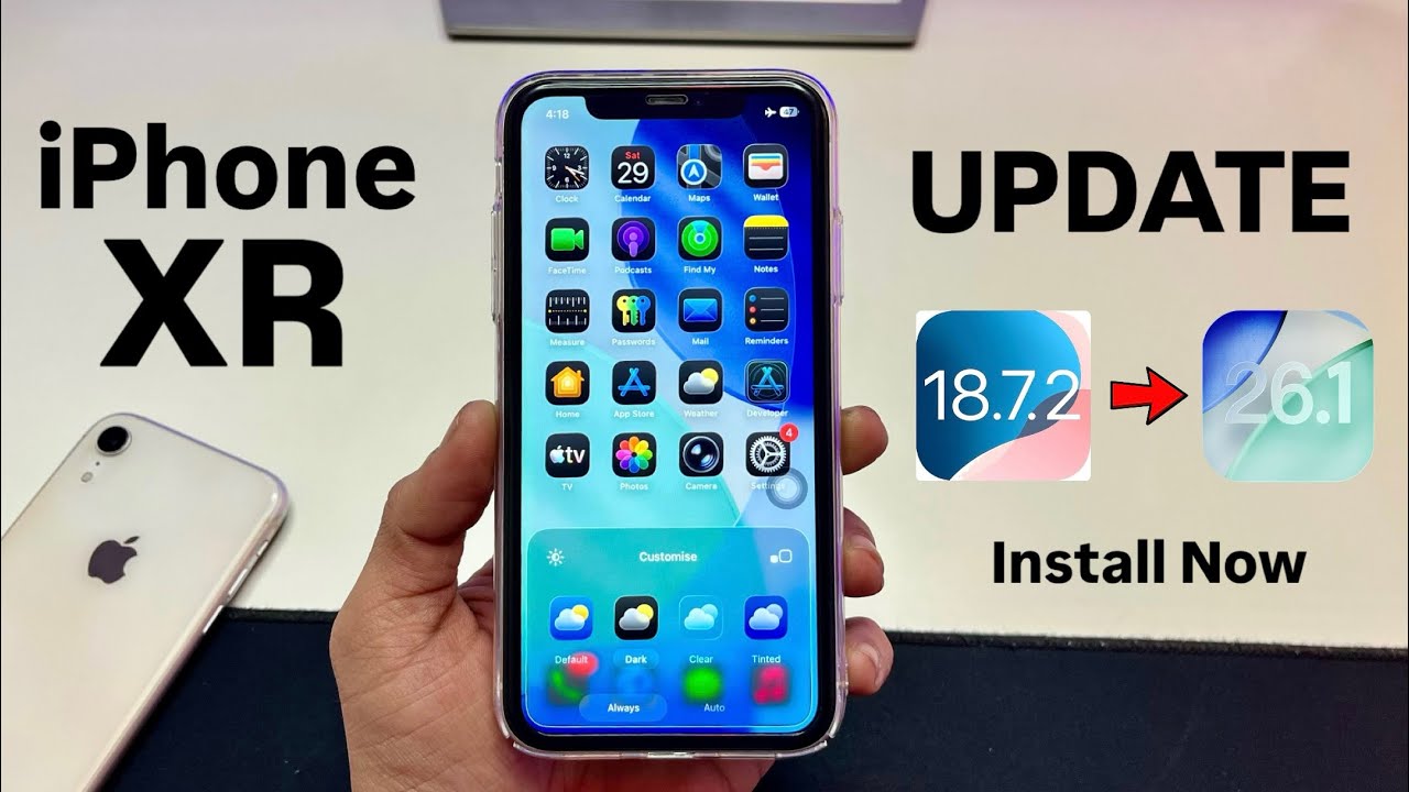 How to Update iPhone XR from iOS 18.7.2 to iOS 26.1