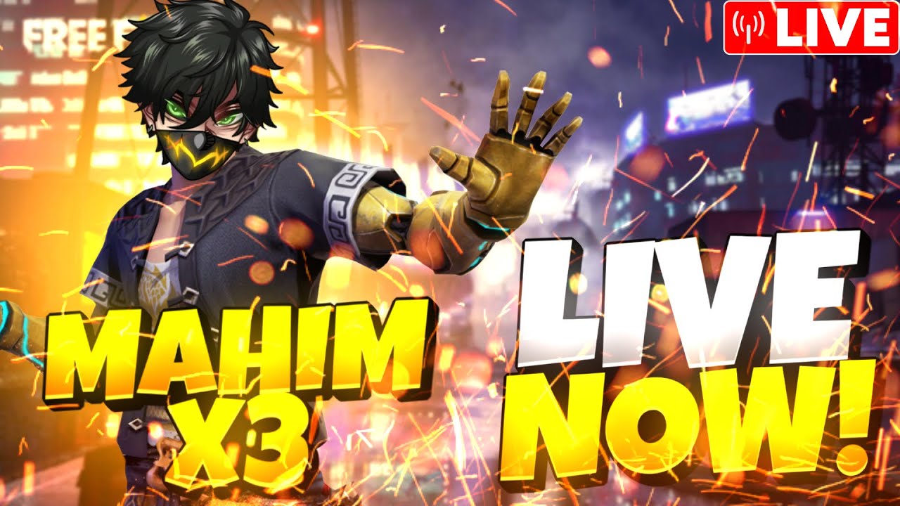 🔴🔥 Free Fire Live Bangla | Ranked + Custom | Fun & Pro Gameplay | MAHIM X3