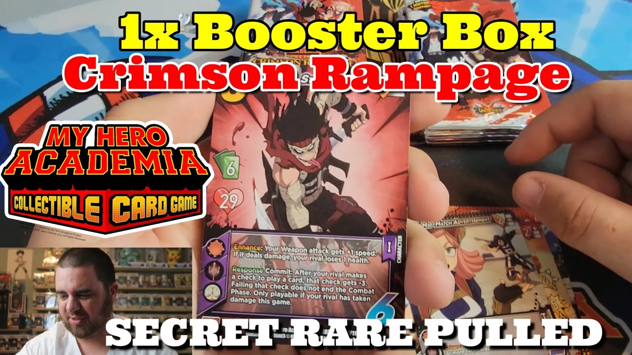Crimson Rampage Booster Box Opening - My Hero Academia Collectible Card Game