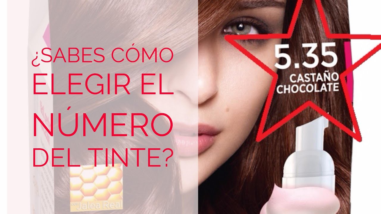 Como elegir el número de tinte