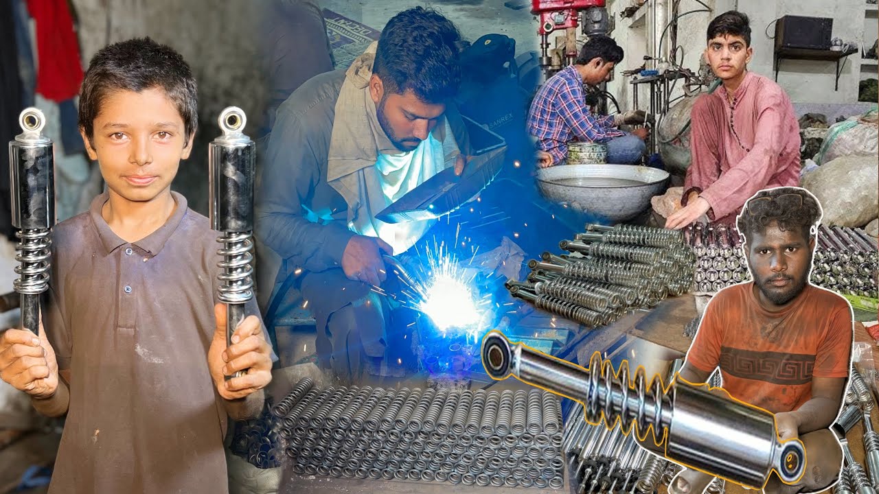 How Motorcycle Rear Shock Absorber Are Manufactured || Incredible Production Process Bike Rear Shock