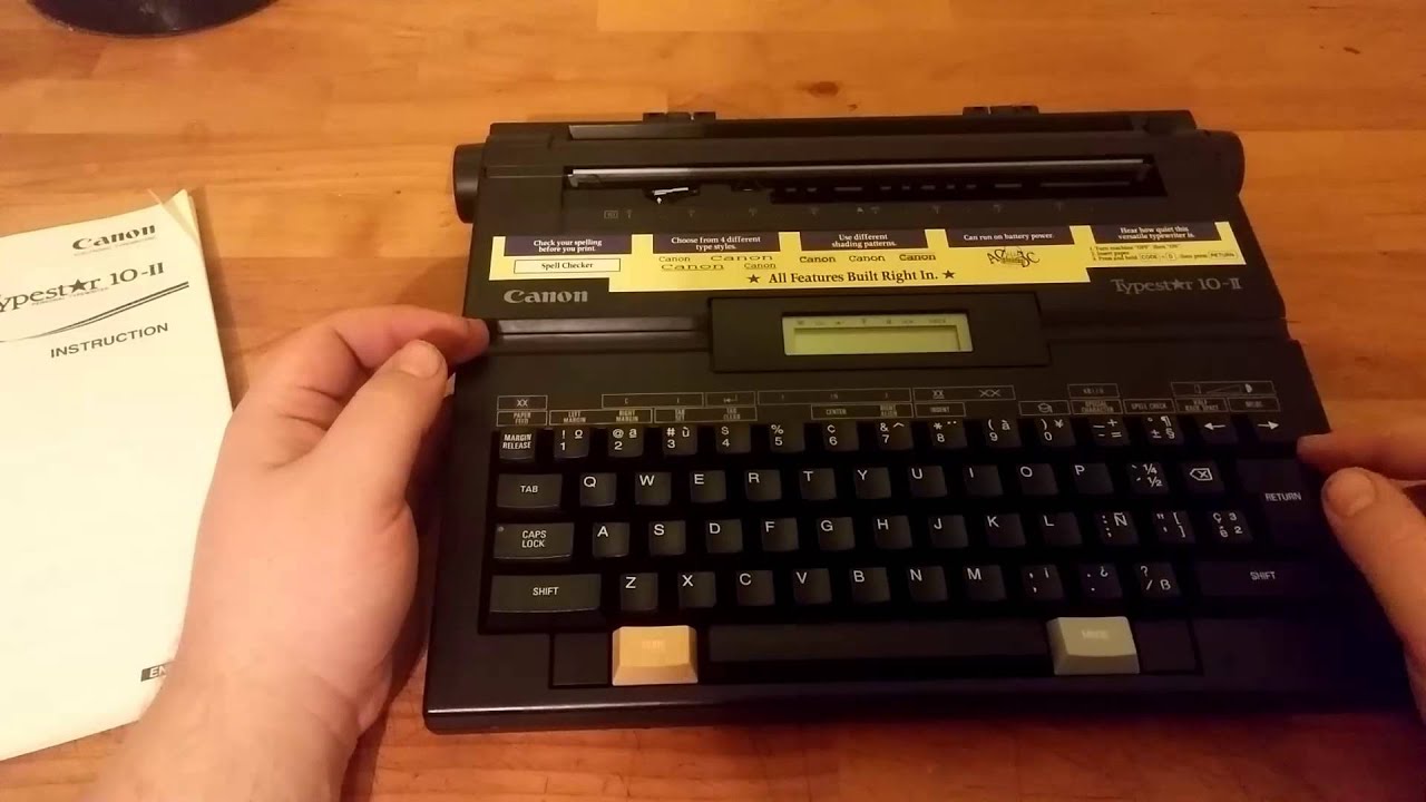 Canon Typestar 10-II Electronic Typewriter