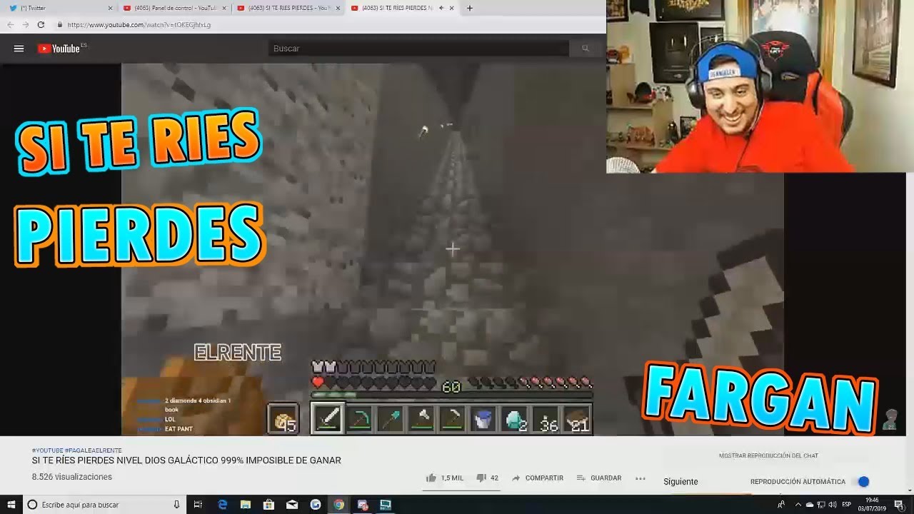 FARGAN REACCIONA A SI TE RIES PIERDES Y MEMES (+ chistes malos XD) #1