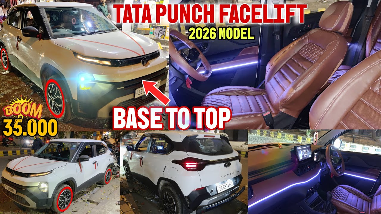2026 TATA PUNCH FACELIFT BASE TO TOP MODIFICATION BEST PRICE TATA PUNCH FACELIFT MODIFIED TATA PUNCH