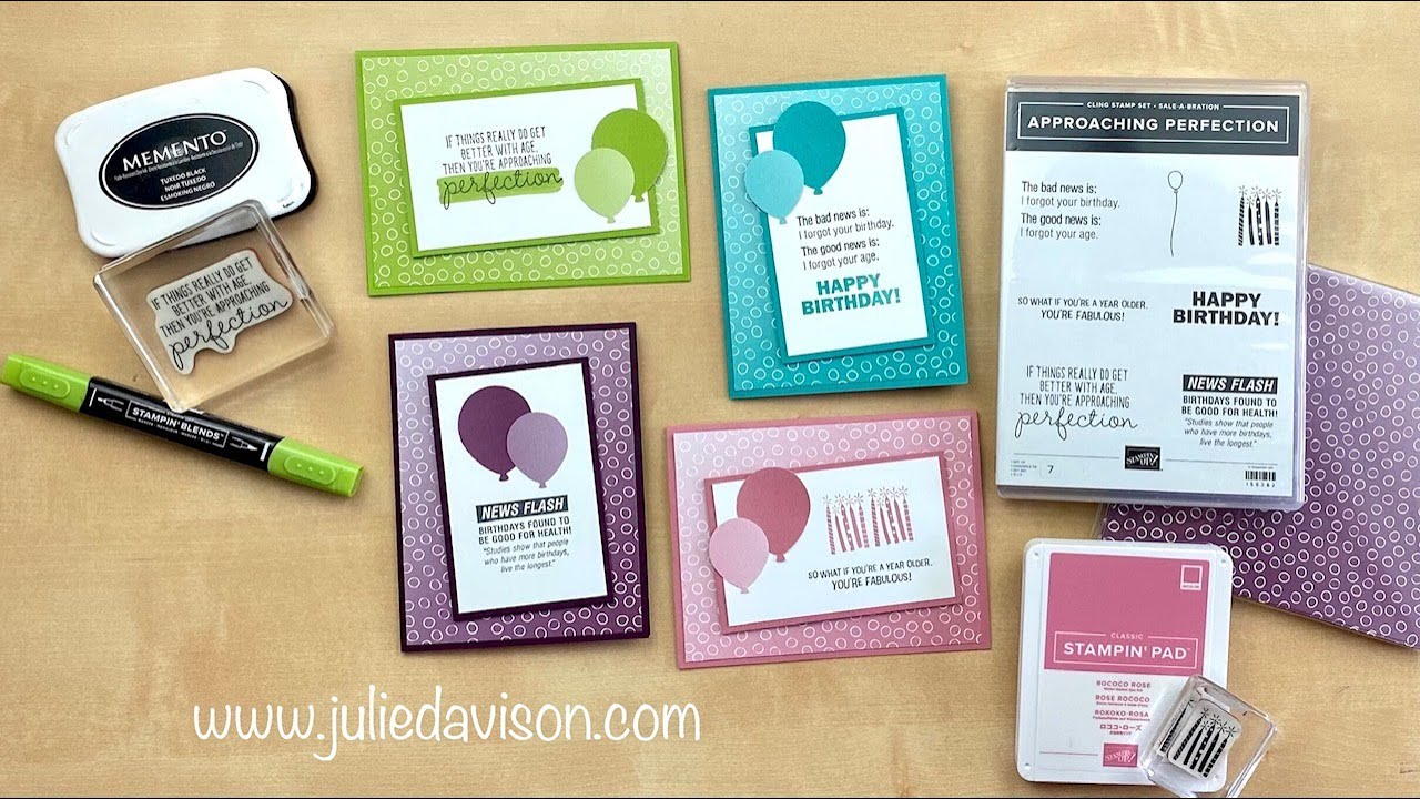 SAB Spotlight Day 3: Approaching Perfection + Oh So Ombré Birthday Cards