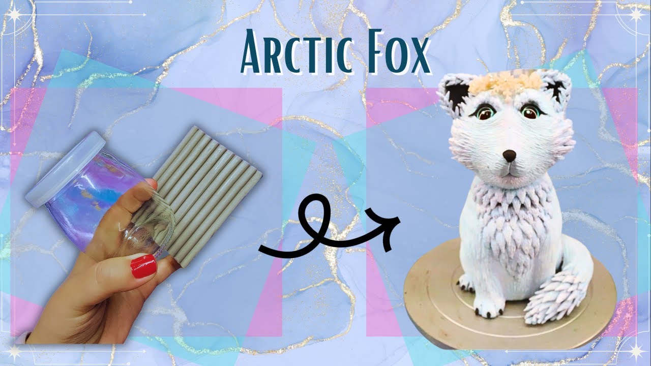 I Made An Arctic Fox Jar From Polymer Clay