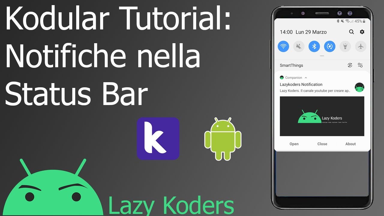Kodular Tutorial: creare e gestire notifiche nella Status Bar (Status Bar Notification)
