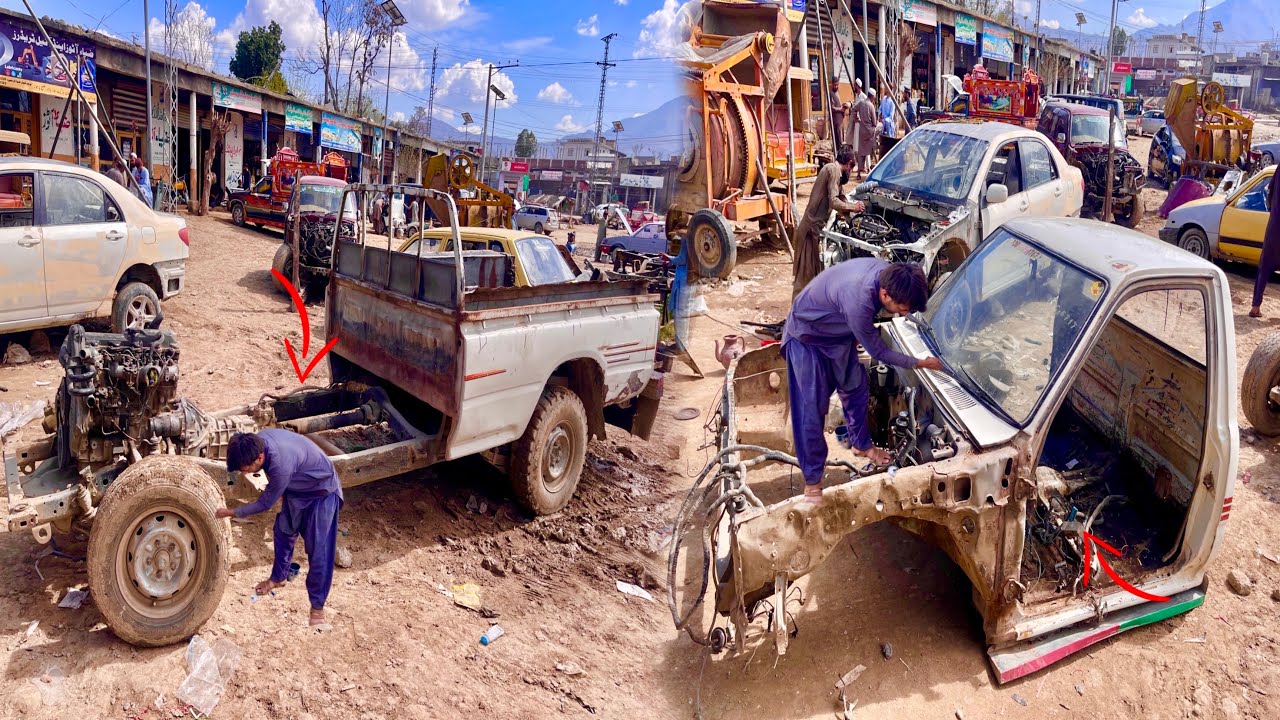 Old 1993 Model Hilux Toyota Cabin & Frame Fully Restoration & Repairing The Local Workshop part #1