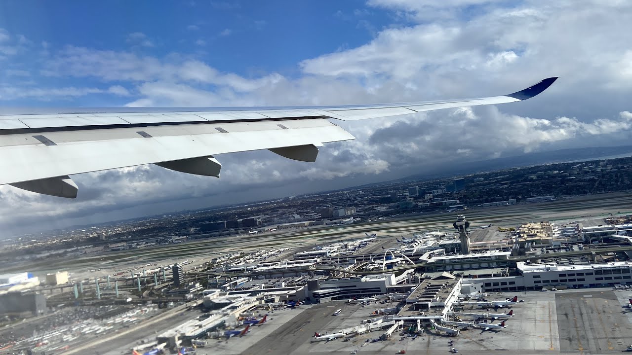 Delta Airlines Airbus A330-900neo Rare Reverse Runway Takeoff from Los Angeles (LAX)