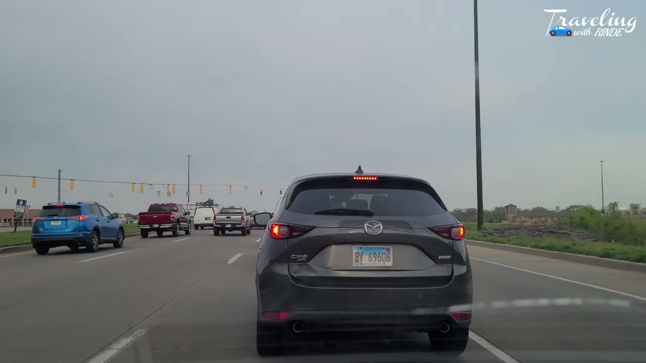 RELAXING NEIGHBORHOOD DRIVE-THRU IN INDIANAPOLIS | PEACEFUL CITY STREET TOUR