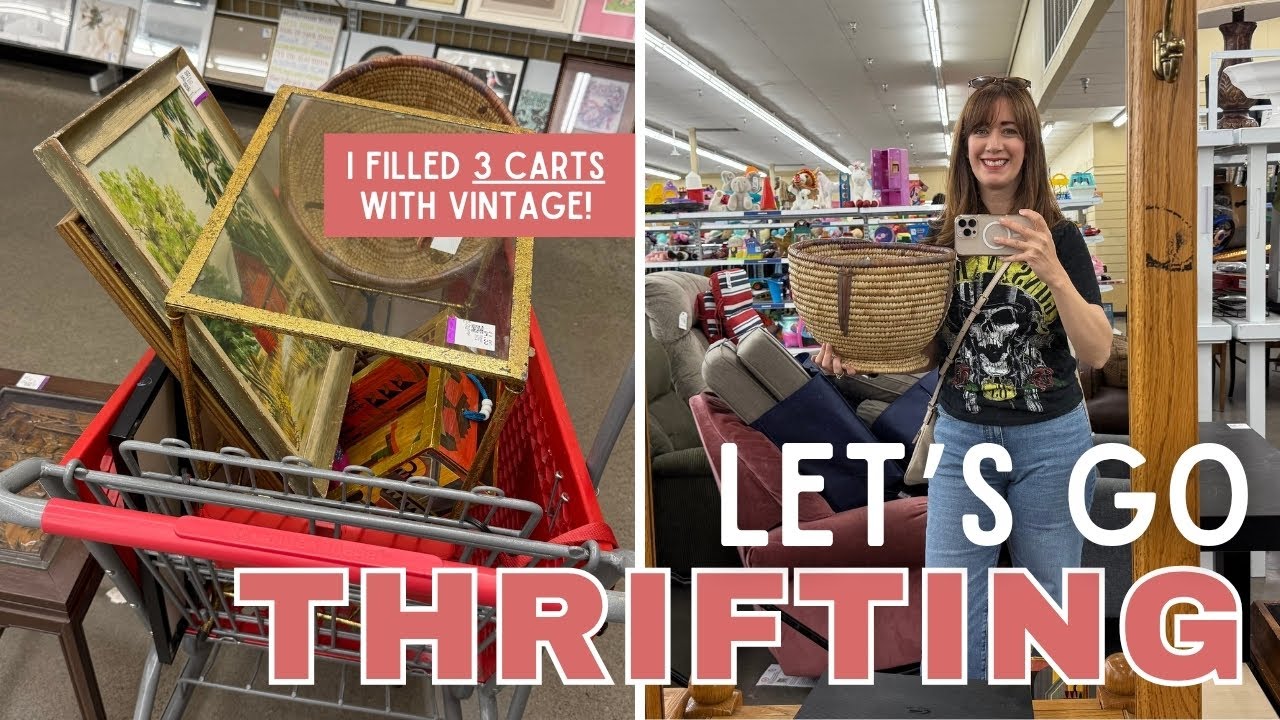 THREE CARTS OF VINTAGE! | Thrift with Me Goodwill, Savers, and More!