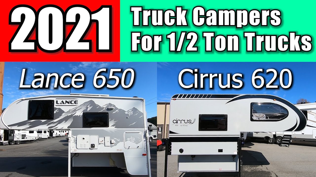 Lance 650 2021 года и Cirrus 620 2021 года / Кемперы для полутонных грузовиков
