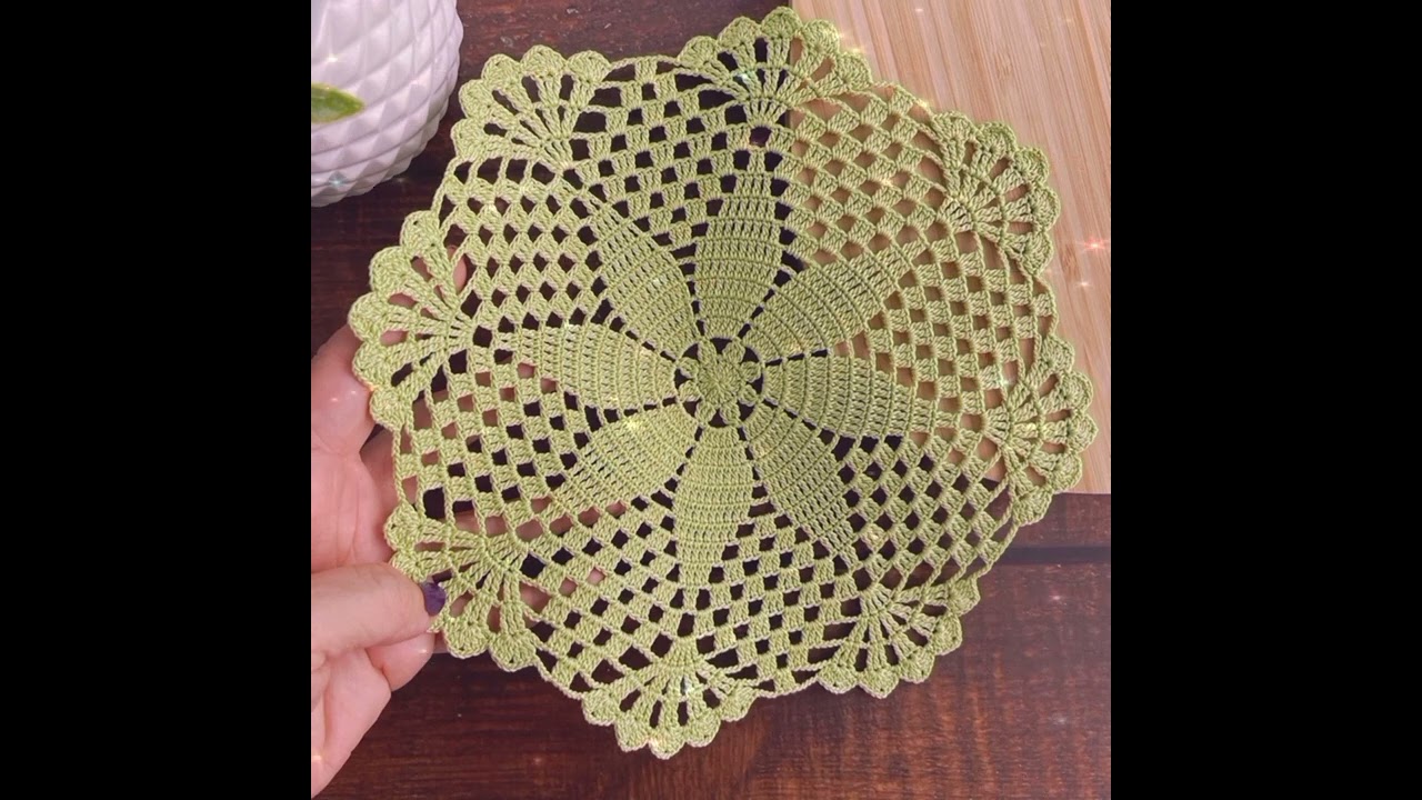 Napperon au crochet avec patron 💞💐 vous n'h&eacute;siteriez pas pour les r&eacute;aliser