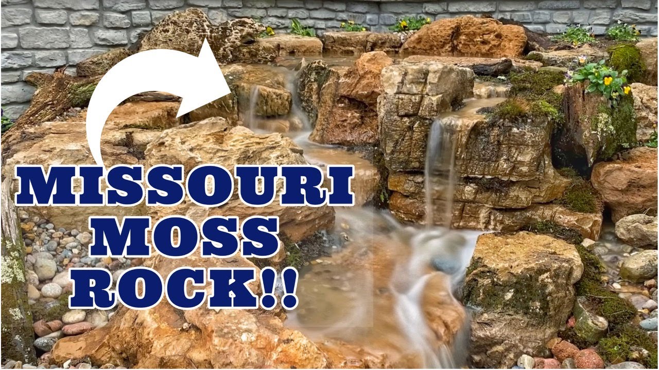 Pondless Waterfall built with Missouri Moss Rock!