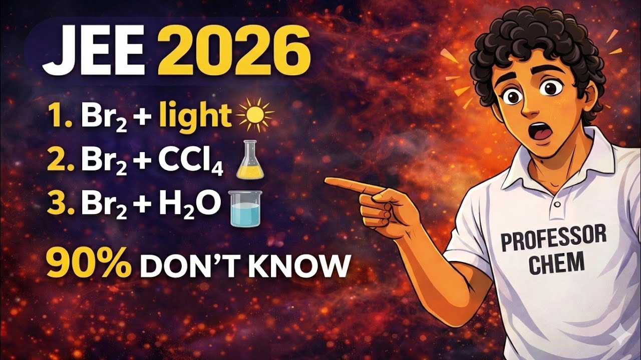 Br₂ Reaction Tricks for JEE 2026 (Main + Advanced) 3 Faces of Br