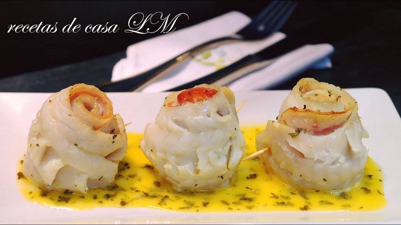 ROLLOS DE PESCADO CON SALSA MENIER RECETA FÁCIL PARA NAVIDAD