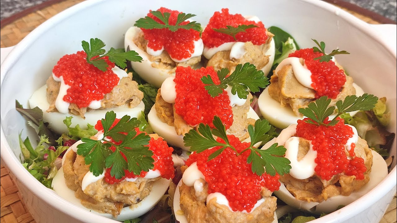 HUEVOS RELLENOS DELICIOSOS DE ATÚN Y MEJILLONES 😋🤤| El Dulce Paladar