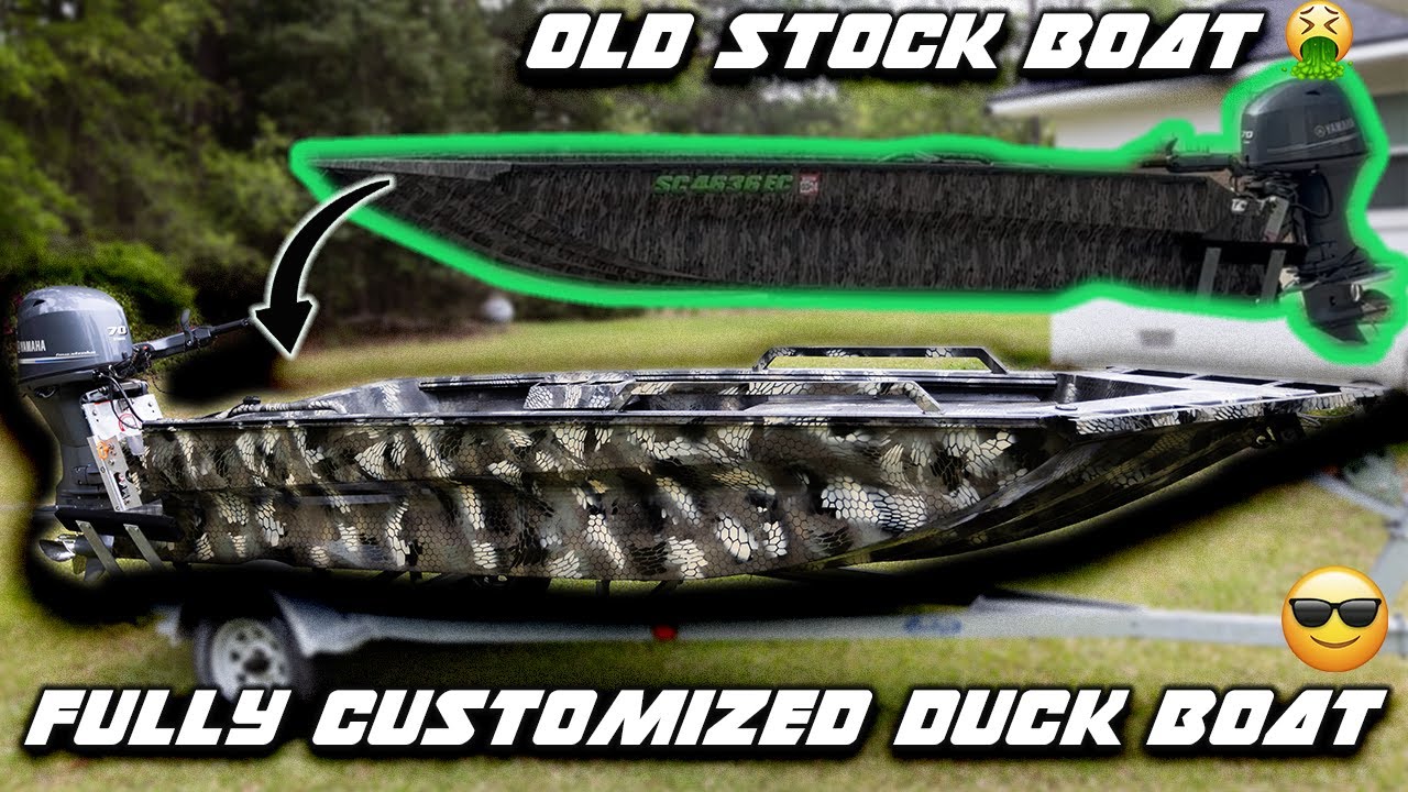 Building my DREAM duck boat!! | Red Leg Wraith Paint Job