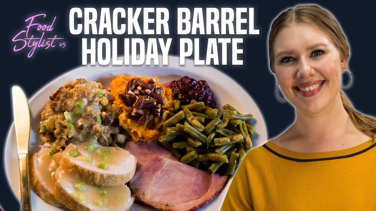 Food Stylist vs. Cracker Barrel Holiday Plate | How to Style the Ultimate Thanksgiving Dinner