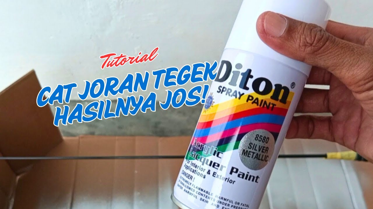 Cara cat joran tegek menggunakan cat semprot/pilok
