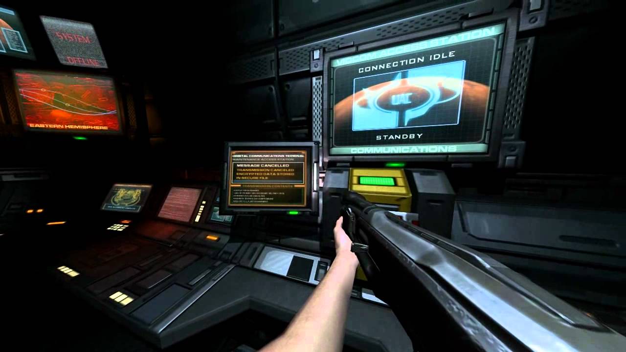 Doom 3 settings test no hud fov 120 etc
