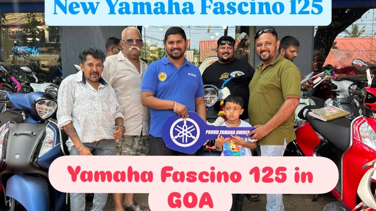 New Yamaha Fascino 125 🔥|| new modal Yamaha Fascino 125 scoter 2025 ||  Fascino price in Goa|| #goa 