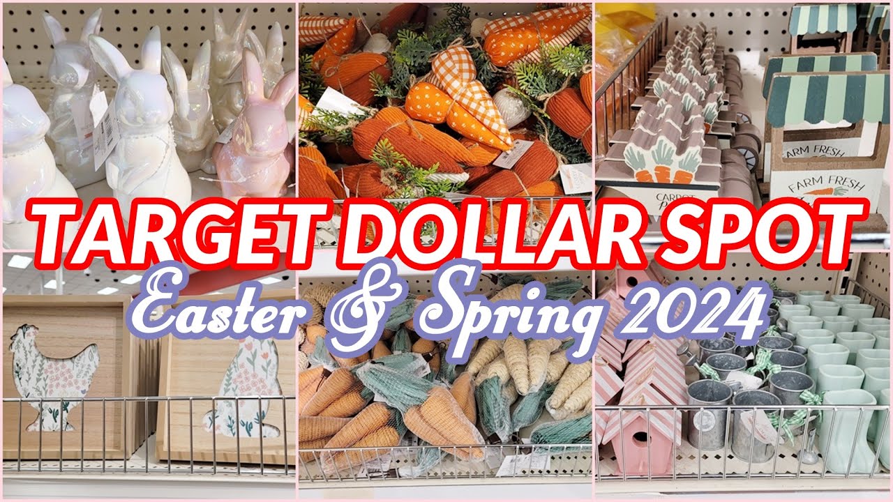 TARGET DOLLAR SPOT EASTER SPRING 2024 HOME DECOR SHOP WITH ME