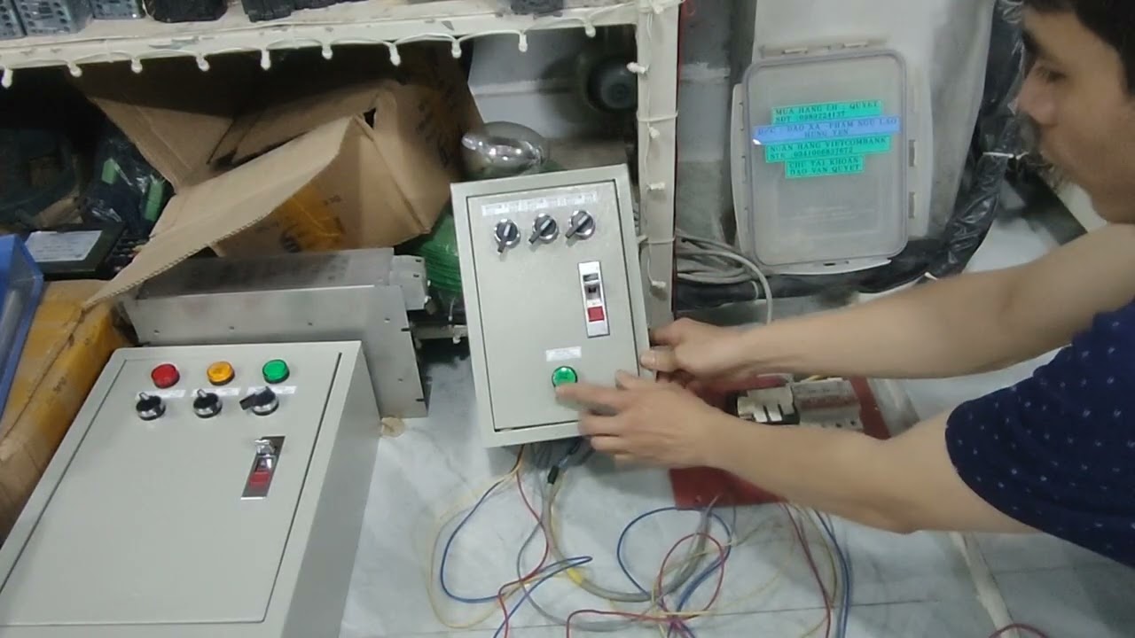 2/3/2026 test 2 tủ gửi a khách gia Lai . Tủ điều khiển quạt và chống mất pha 
