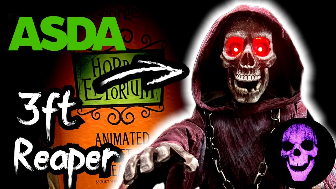 Обзор ASDA Halloween 2025 3FT TALKING REAPER! 💀