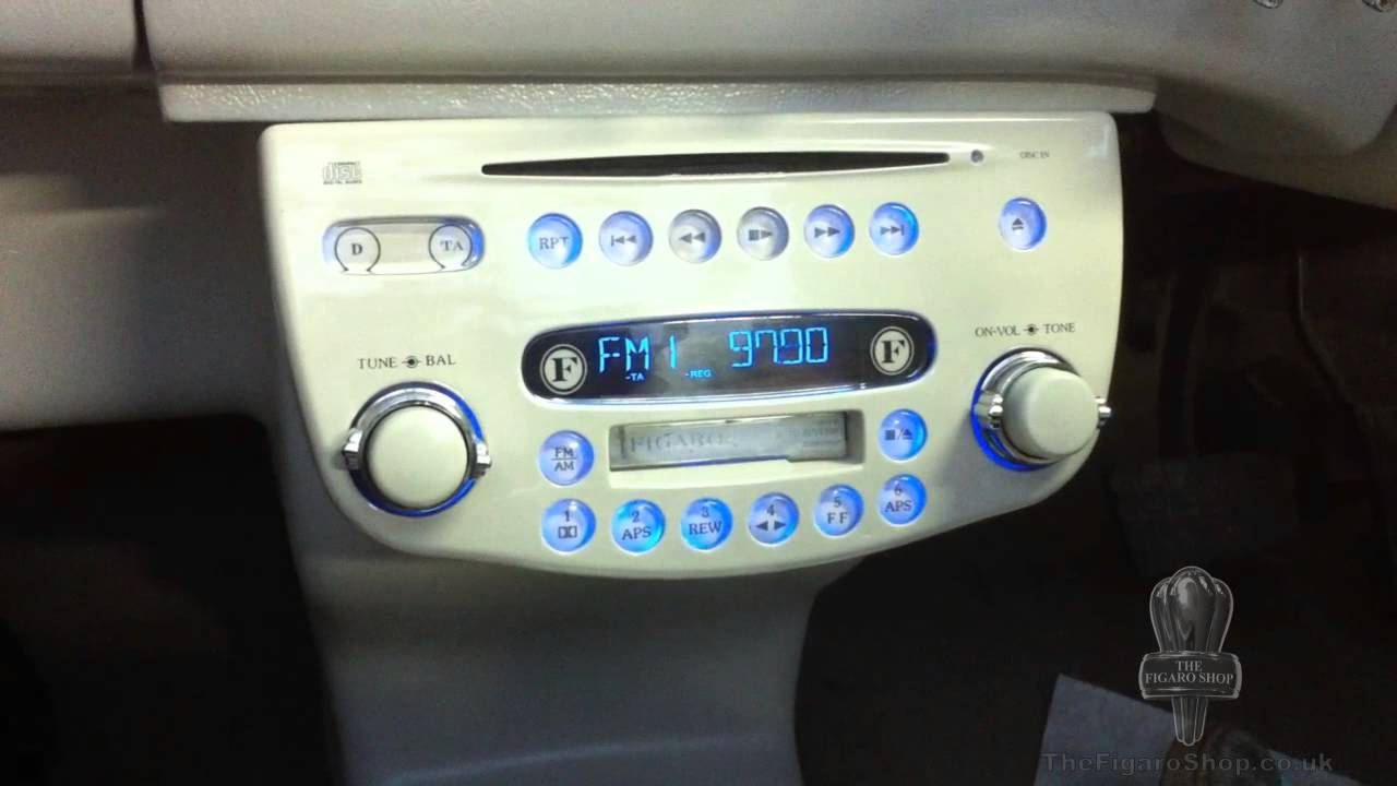The Figaro Shop - Nissan Figaro Upgraded Stereo In Detail