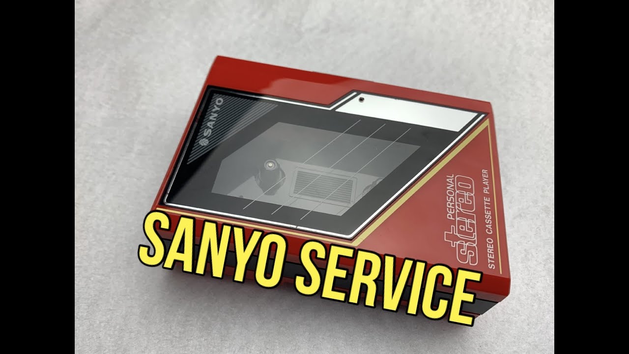Sanyo M-GP11 Personal Cassette Repair. Leaky Battery, Belt Change & Service. Retro Tech