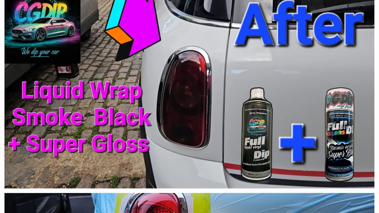 Cómo AHUMAR Faros con Vinilo Líquido: Smoke Black + Super Gloss (¡Resultado Profesional!)