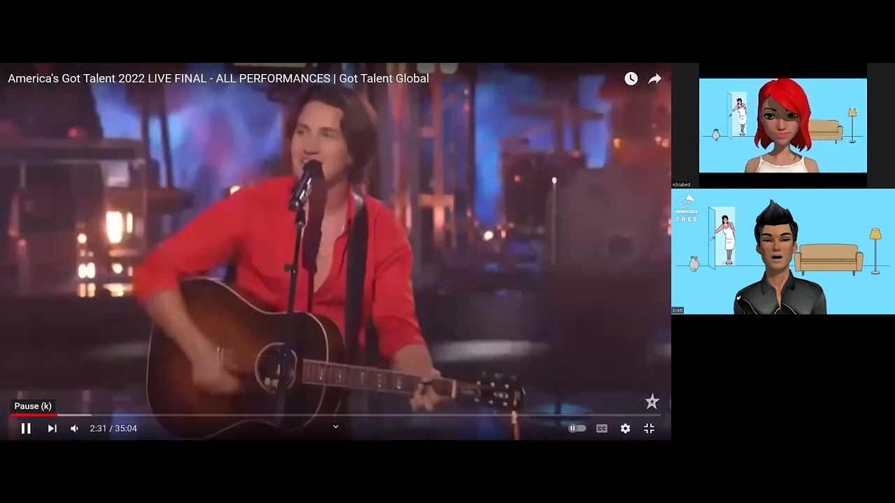 America's Got Talent Finals Drake Milligan Judged by Avatar Brett And Avatar N3Cubed