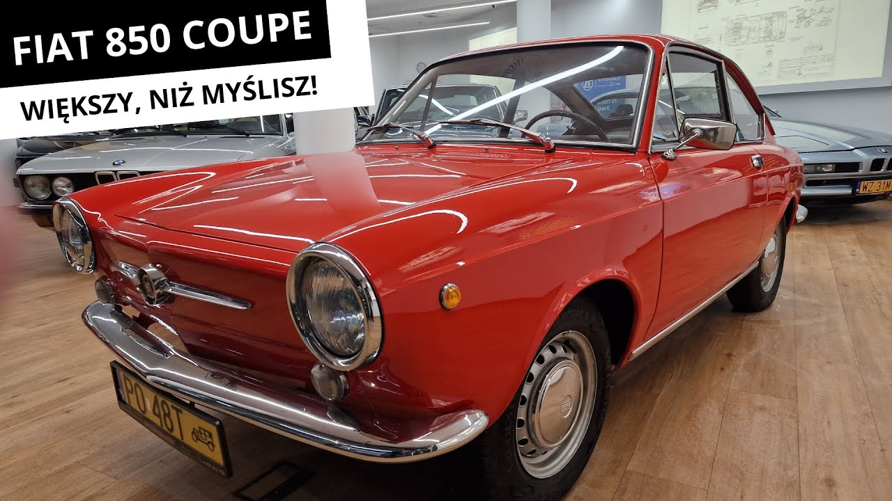 Fiat 850 Coupe S1 - sportowy klasyk , jest większy niż myślisz 