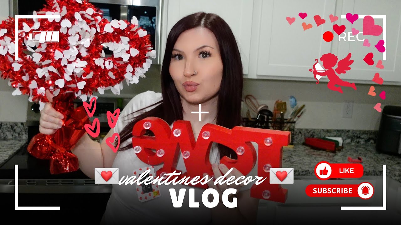 VALENTINES DECORATING// hobby lobby/ dollar tree/ kitchen decorating/ AND MORE!!