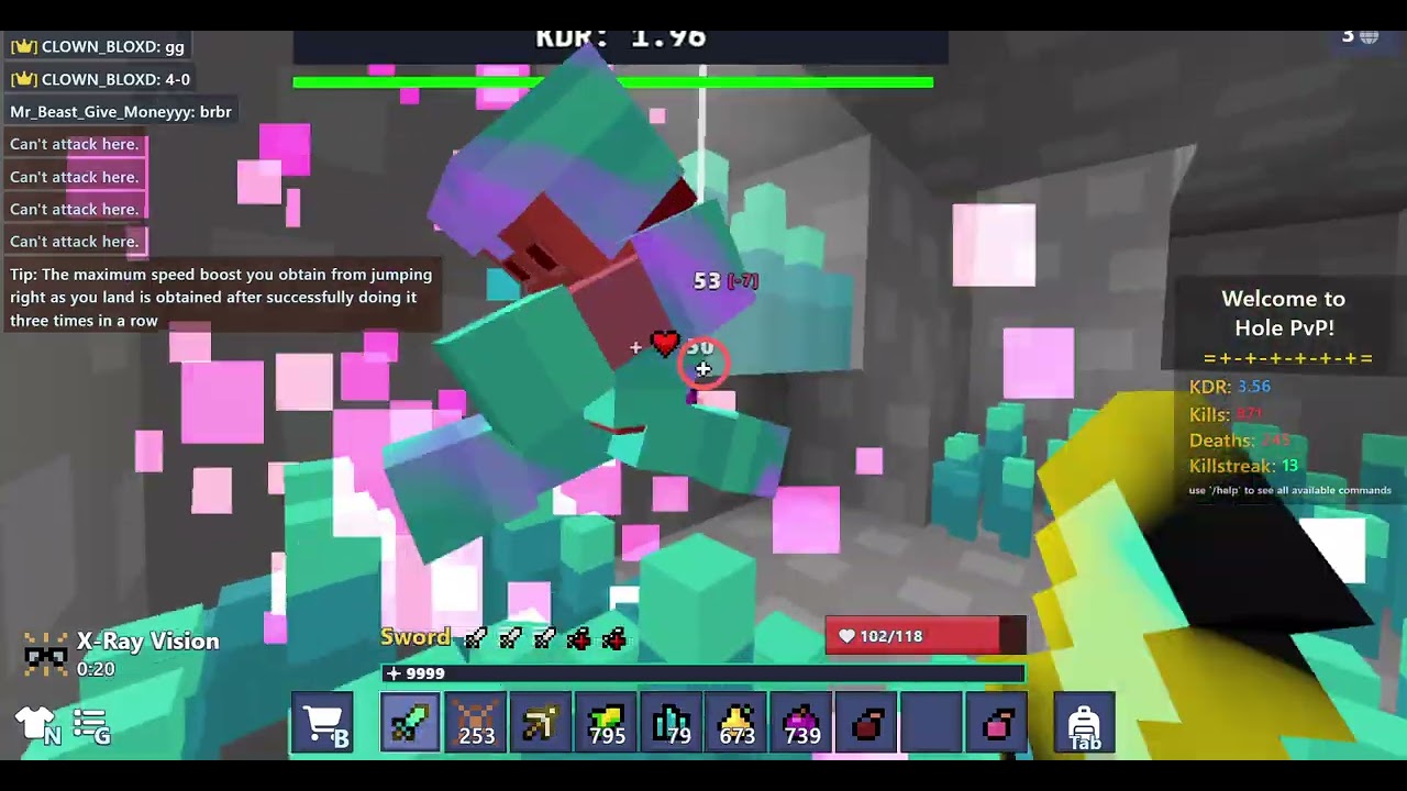 DEADLY PLAYER VS OP HACKER *i win 10-1