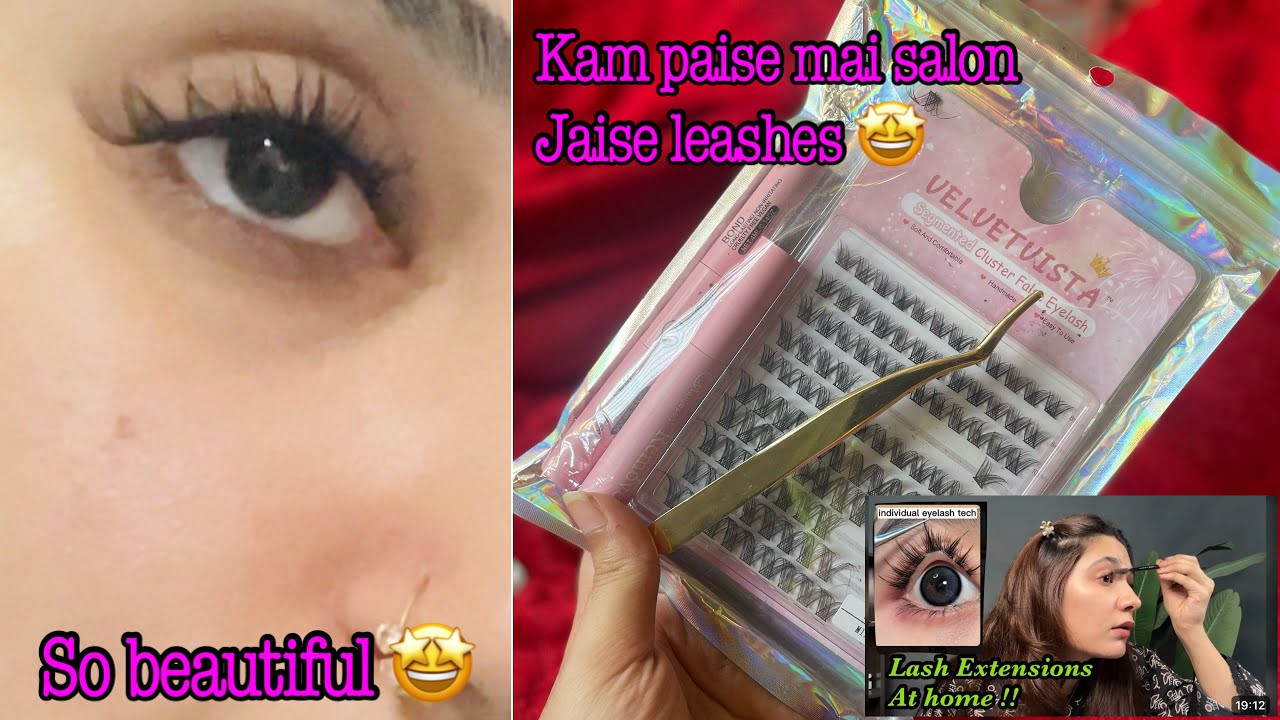 Lash extensions at home || recommend by medium pervaiz I| lash extensions review