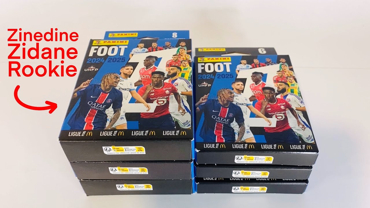 Zinedine Zidane rookie sticker Panini ligue 1