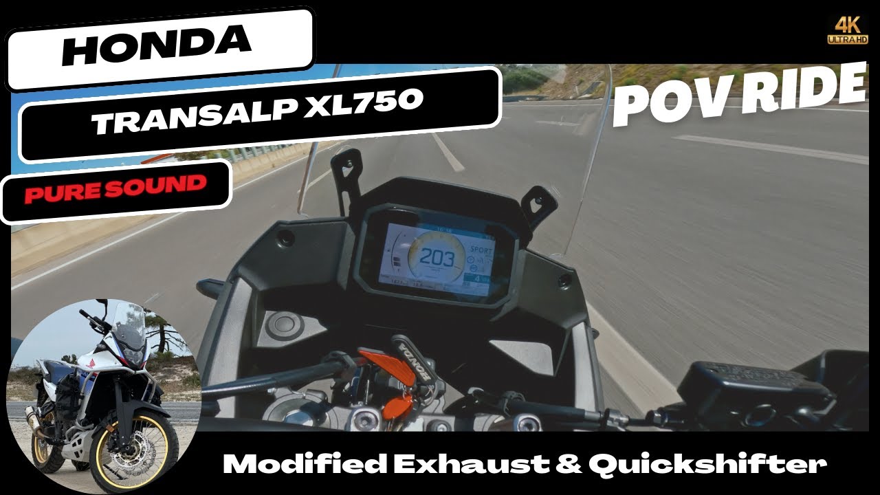 🇵🇹 Honda Transalp XL750 Top Speed Run with Topcase -  High-Octane Velocity!