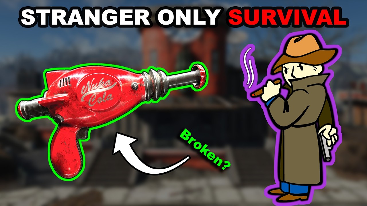 Can I BEAT Fallout 4 With Only the Mysterious Stranger? (SURVIVAL)