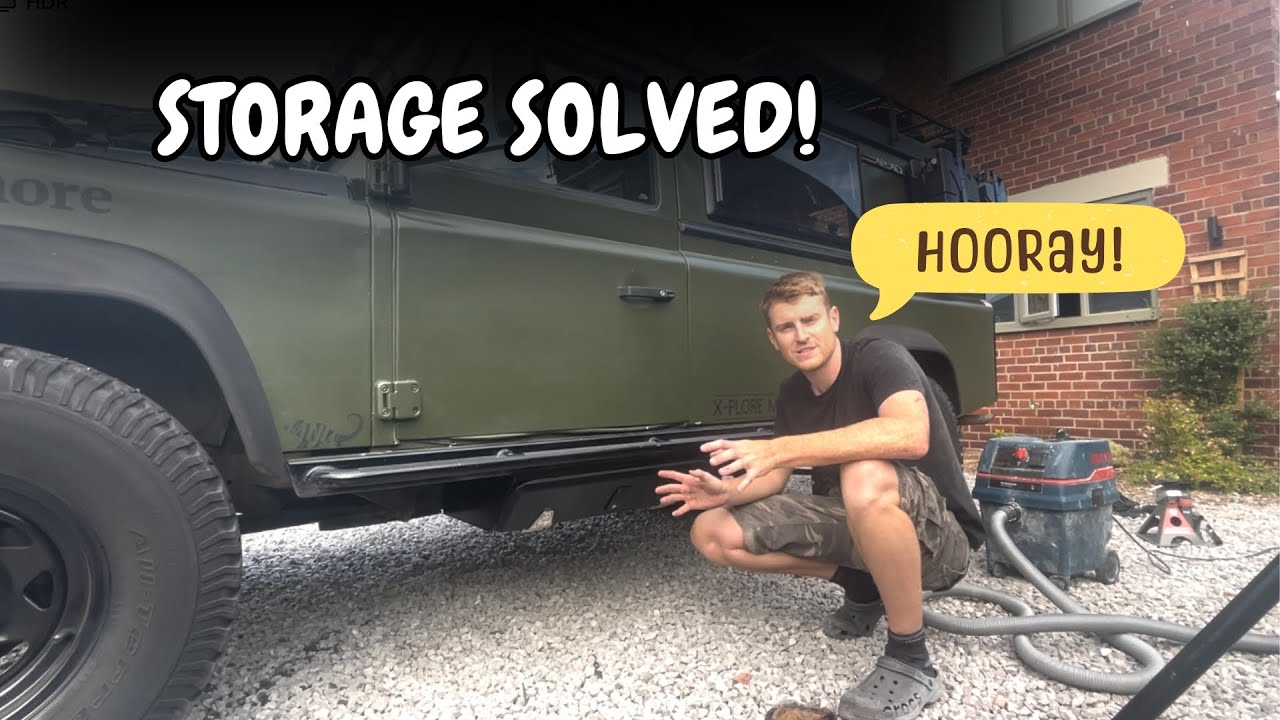 Land Rover Defender Storage Lockers - another Overland & Expedition storage hack!