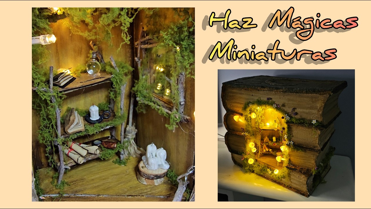🔮 ¡Crea MÁGICAS MINIATURAS con Cartón! 🎨 #DIY #Miniaturas #manualidades